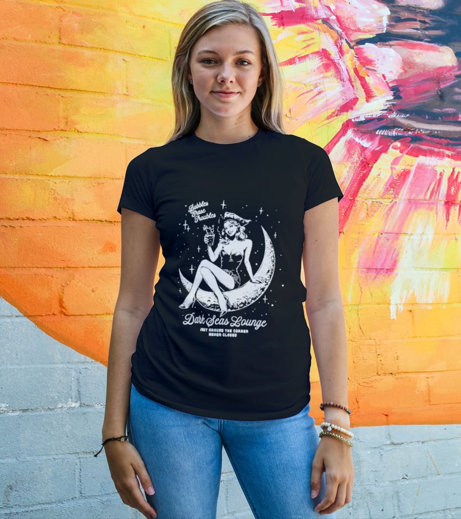Dark Seas Lounge Hot Since The Summer Moon Maiden Cosmic Cocktails T-Shirt