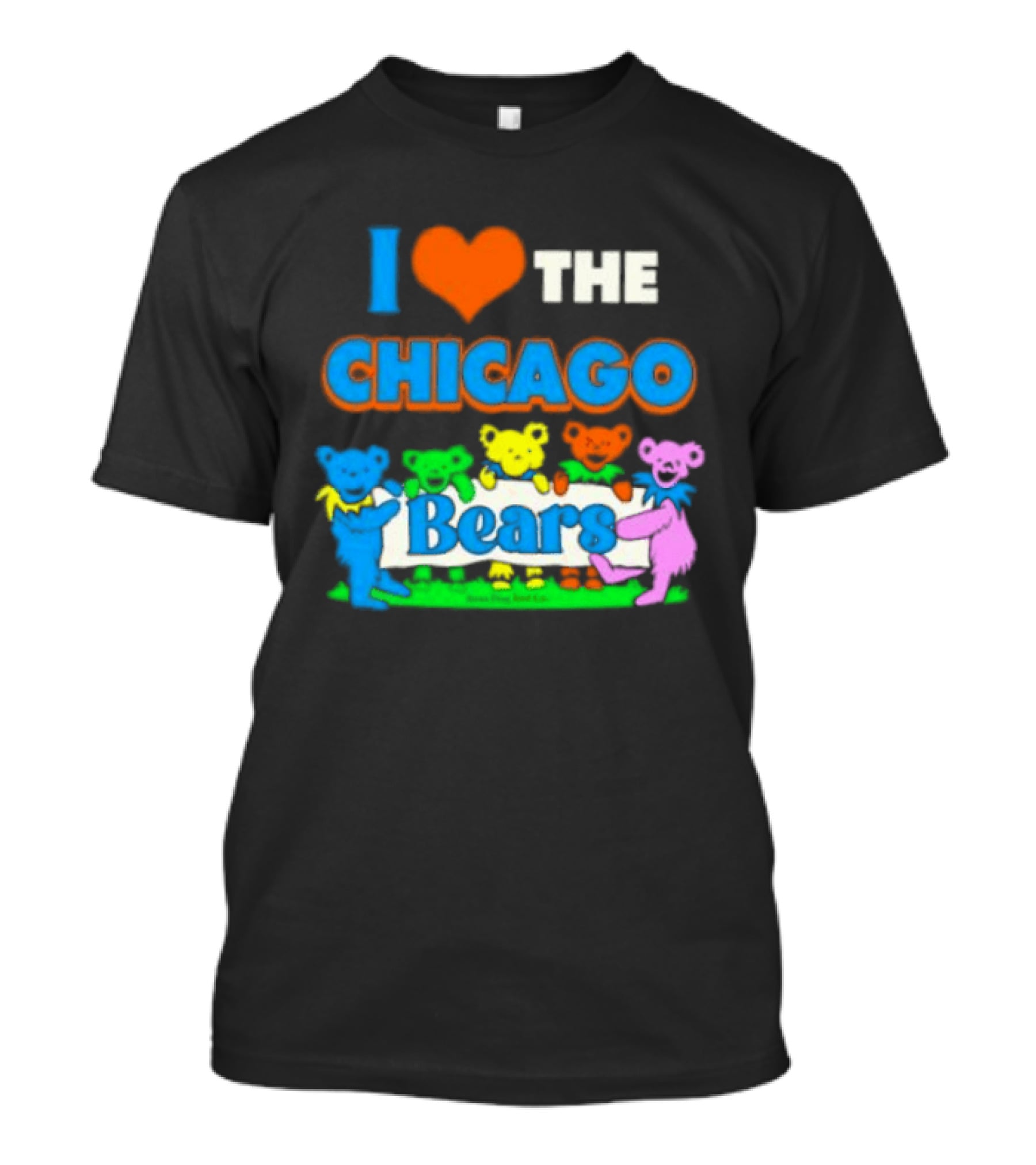 I Love The Chicago Bears Grateful Dancing Bears T-Shirt