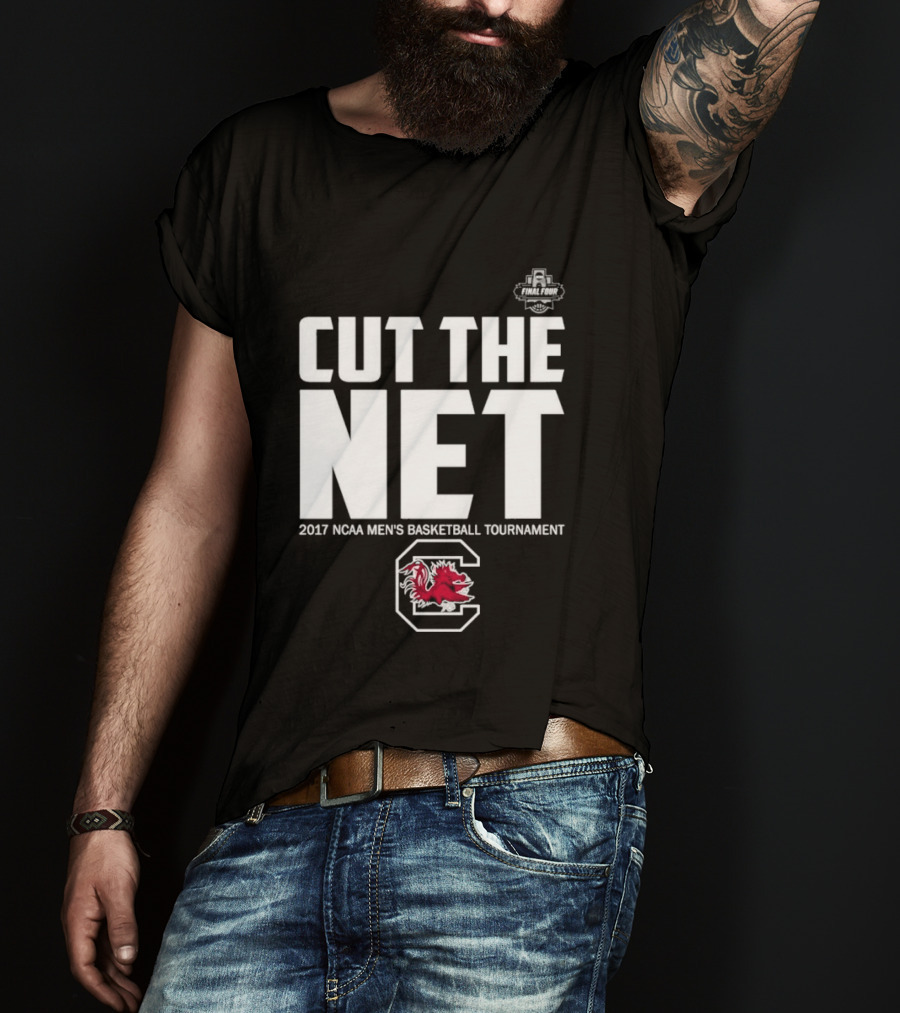 Cut The Net 2017 NCAA Men's Basketball Tournament South Carolina T-Shirt
