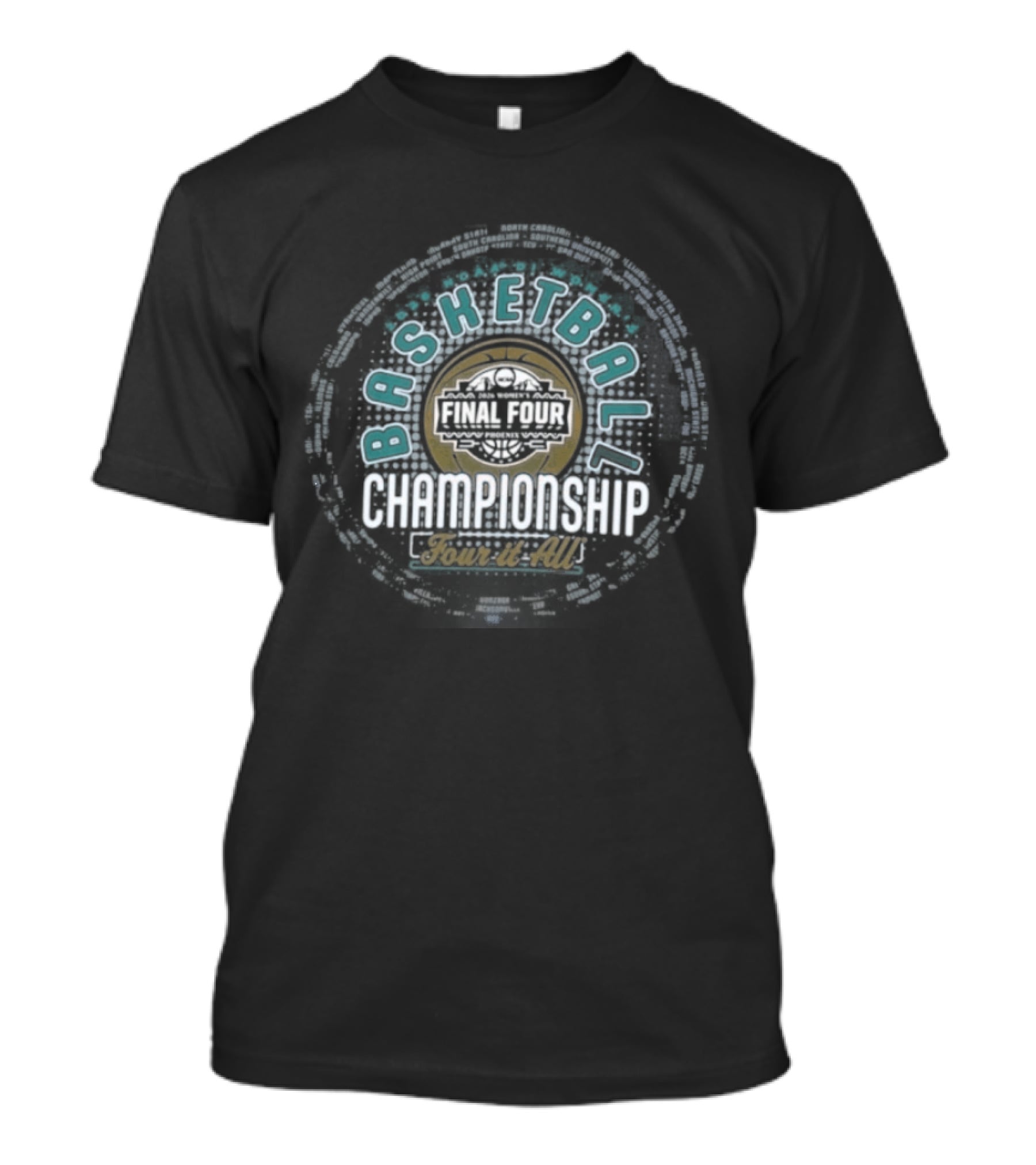 2026 NCAA DI Basketball Championship First Four Teams Tour It All T-Shirt