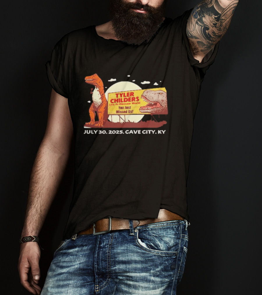 Tyler Childers Live At Dinosaur World July 30 2023 Cave City KY T-Shirt