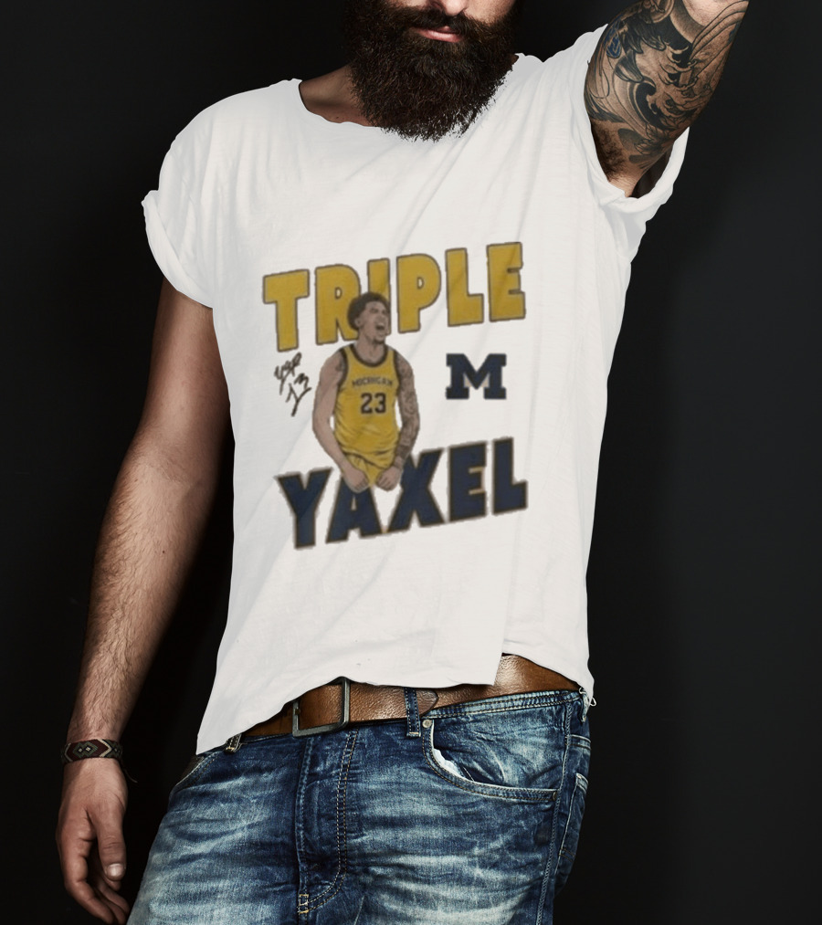 Michigan Triple M Yaxel 23 Basketball Jersey T-Shirt