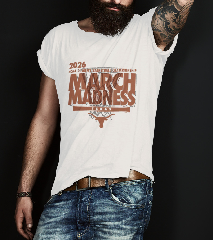 Texas Longhorns 2026 NCAA DI Men's Basketball Championship March Madness Texas T-Shirt