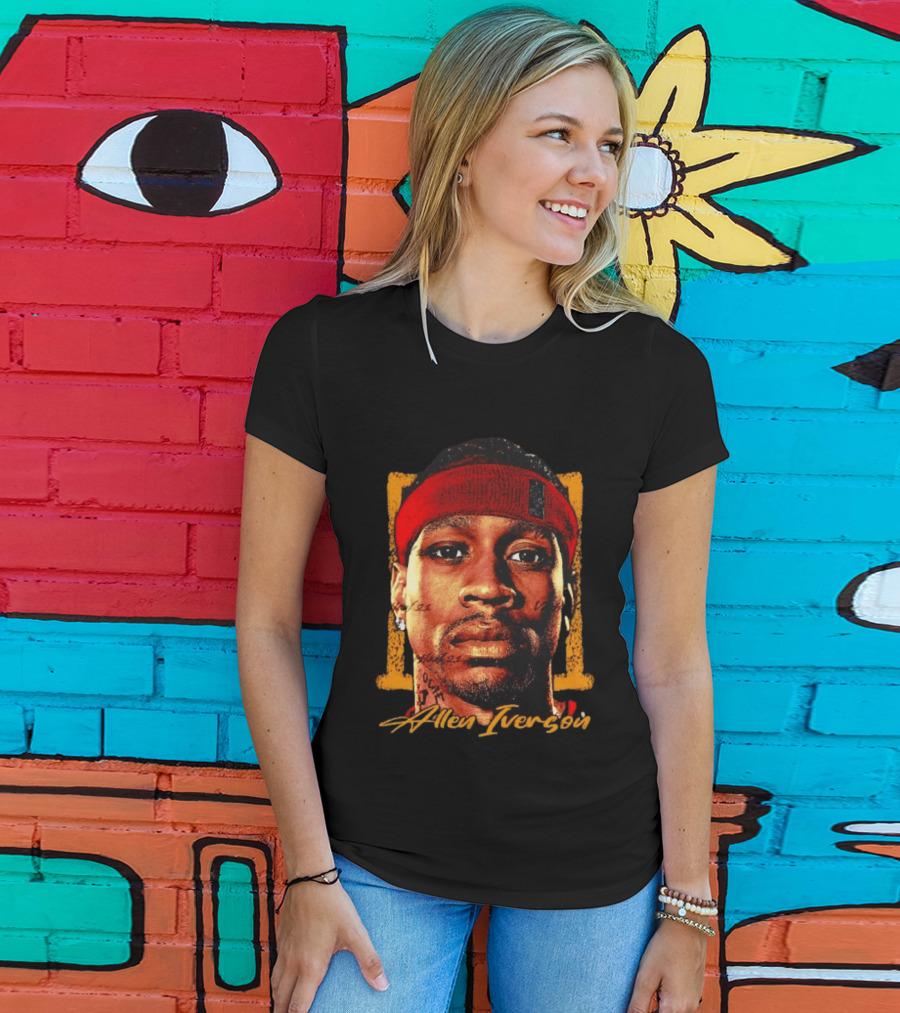 Allen Iverson Philadelphia 76ers Big Face NBA T-Shirt
