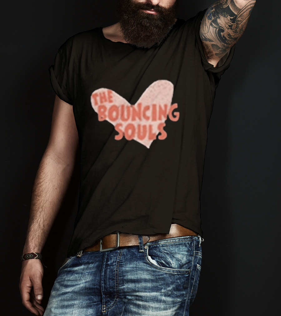 The Bouncing Souls Heart Shaped Hopeless Romantic T-Shirt