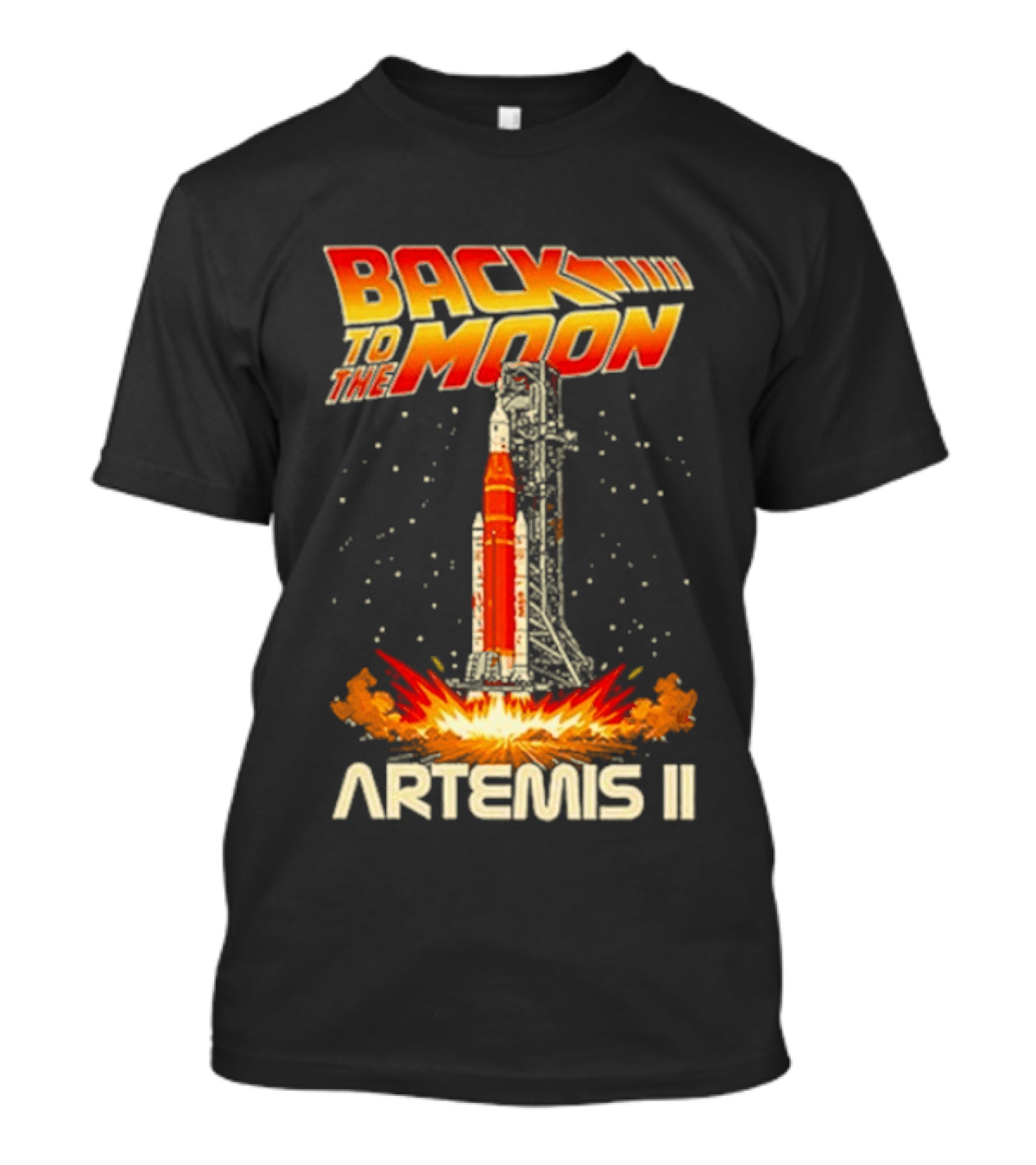 Back To The Moon Artemis II Rocket Launch T-Shirt