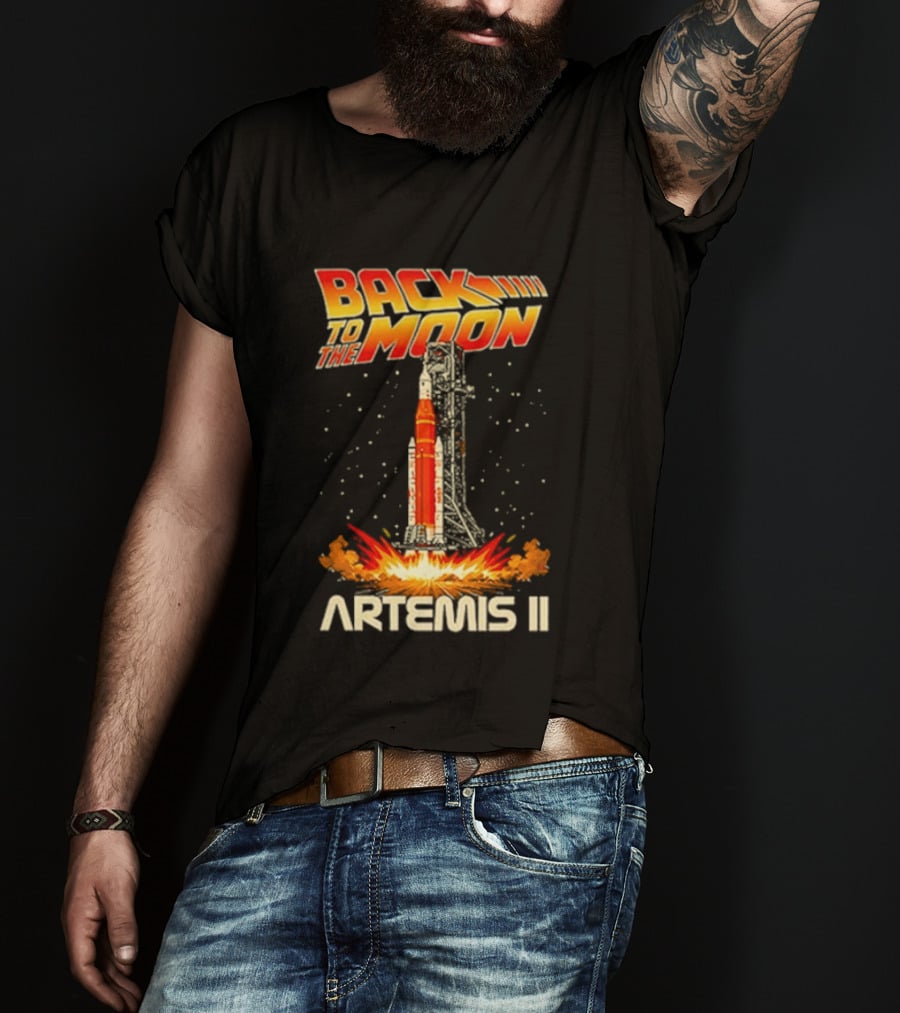Back To The Moon Artemis II Rocket Launch T-Shirt