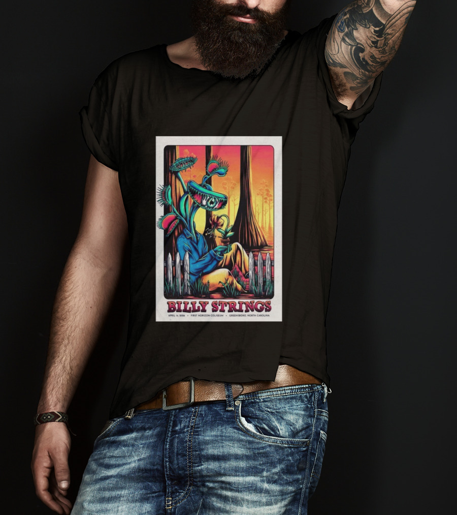 Billy Strings April 14 2026 First Horizon Coliseum Greensboro North Carolina Botanical T-Shirt
