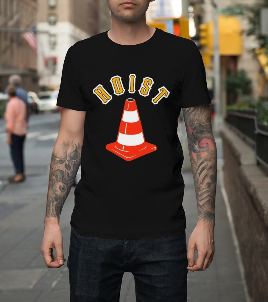 Pittsburgh Pirates Hoist Traffic Cone T-Shirt