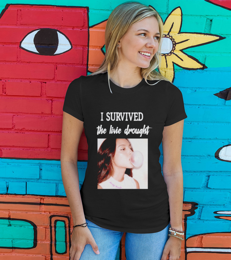 Olivia Rodrigo I Survived The Livie Drought Bubblegum Aesthetic T-Shirt