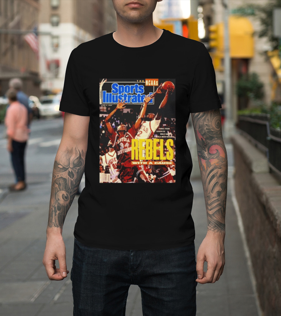 Sports Illustrated NCAA Rebels With A Cause April 1990 Final Four Loyola Marymount T-Shirt