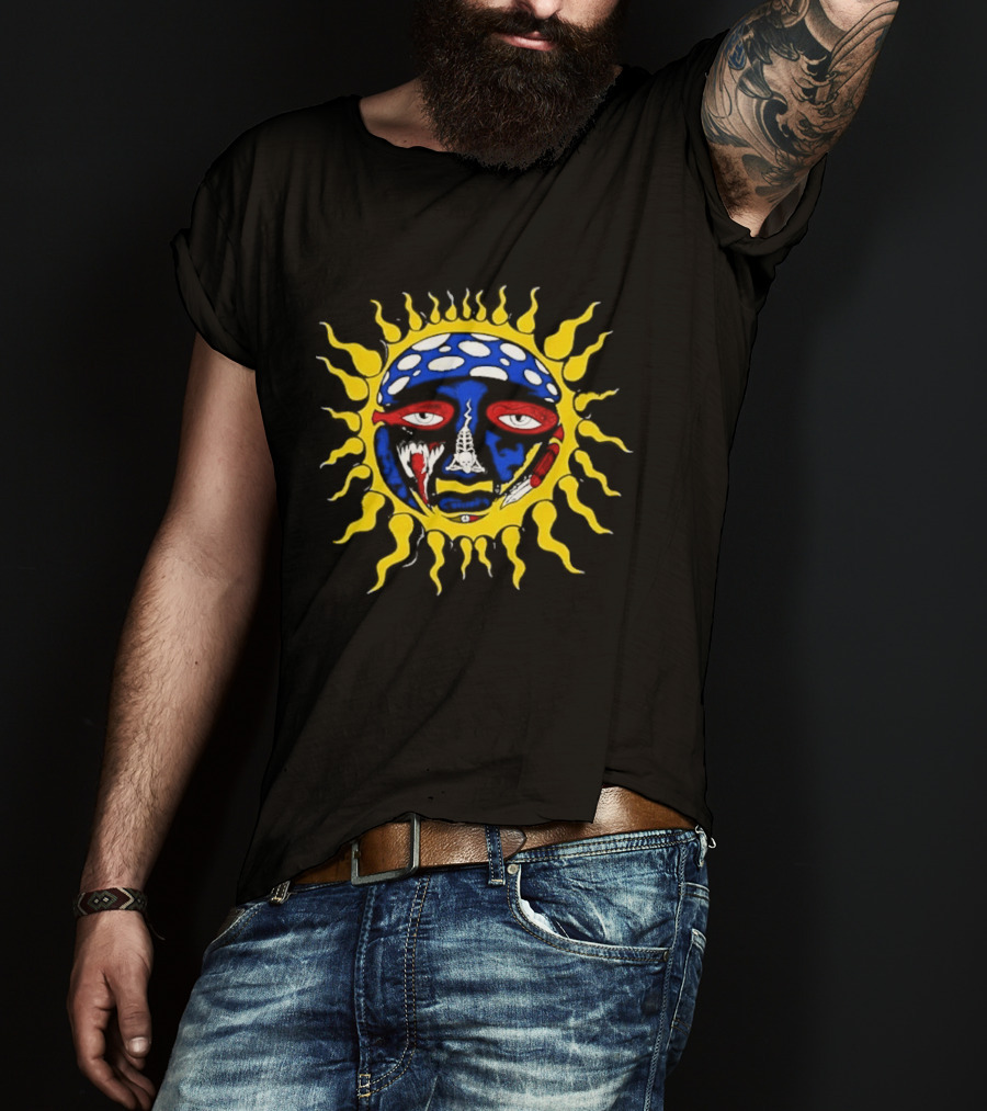 Sublime X Denver Nuggets Ball Arena Exclusive Sun Logo Collaboration T-Shirt