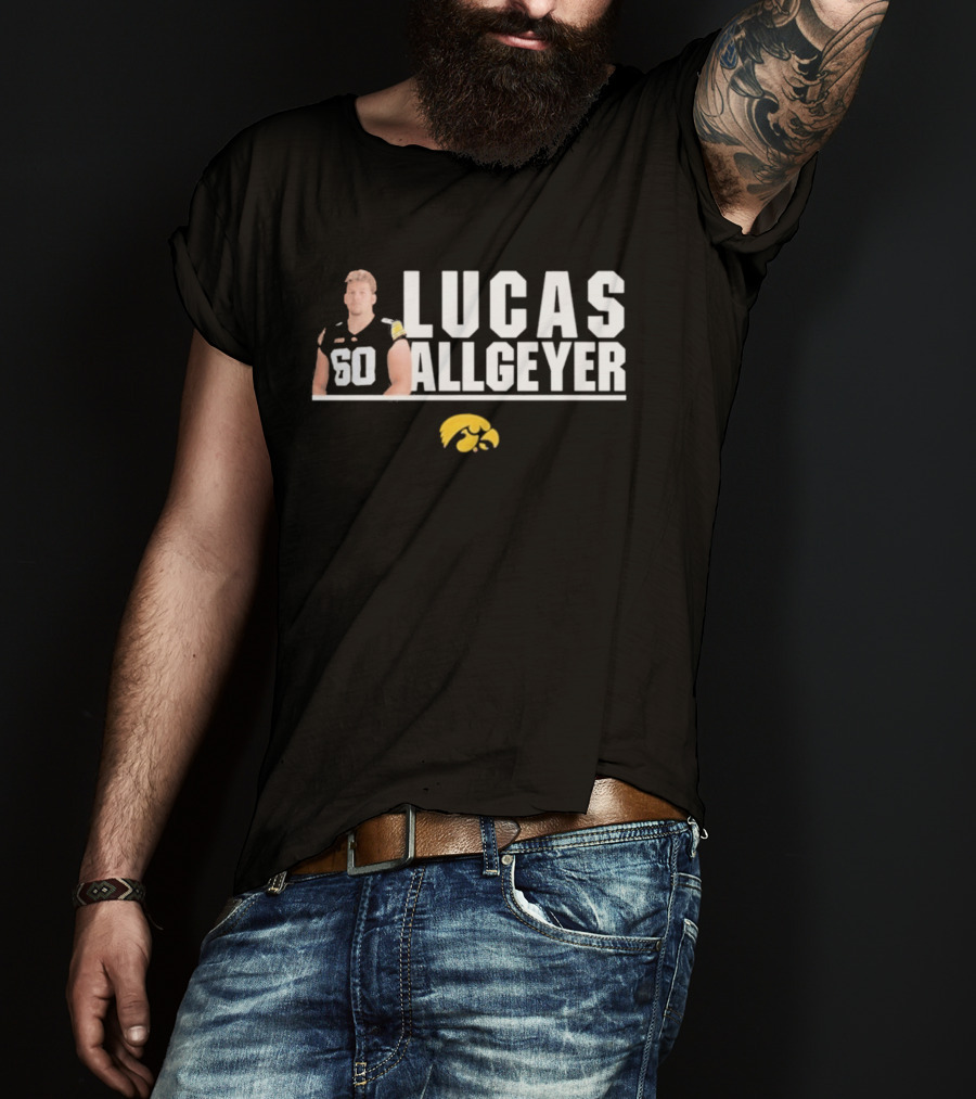 Lucas Allgeyer Iowa Hawkeyes Player 60 T-Shirt