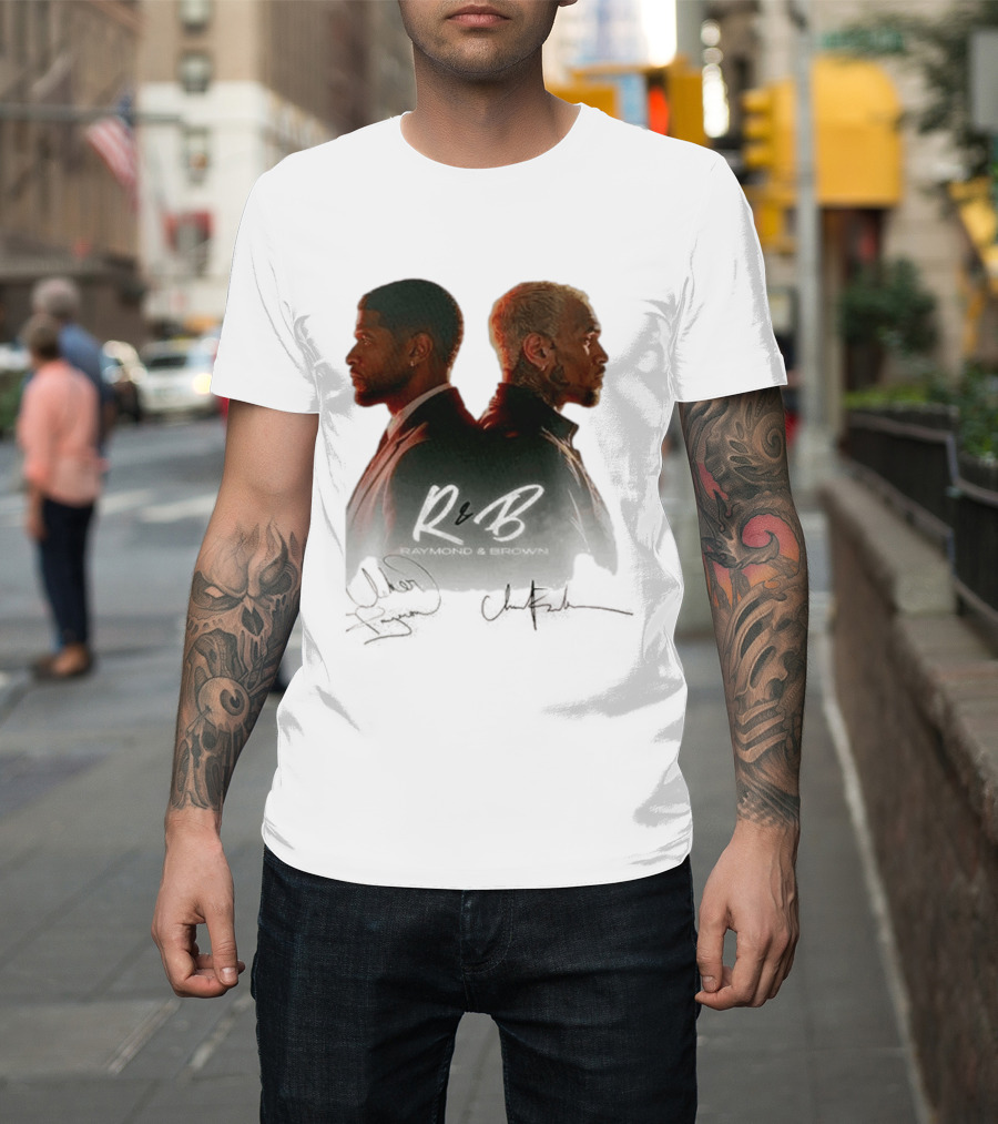 Raymond & Brown R&B Tour Usher Chris Brown Collaboration T-Shirt