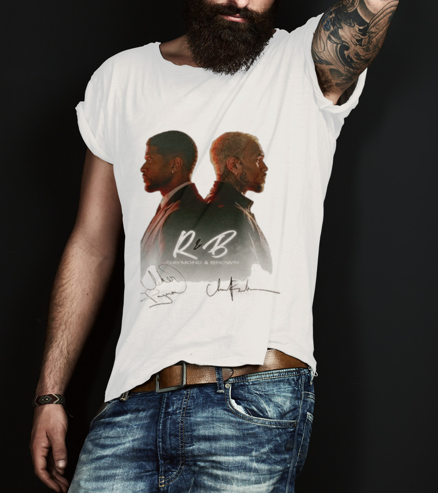 Raymond & Brown R&B Tour Usher Chris Brown Collaboration T-Shirt