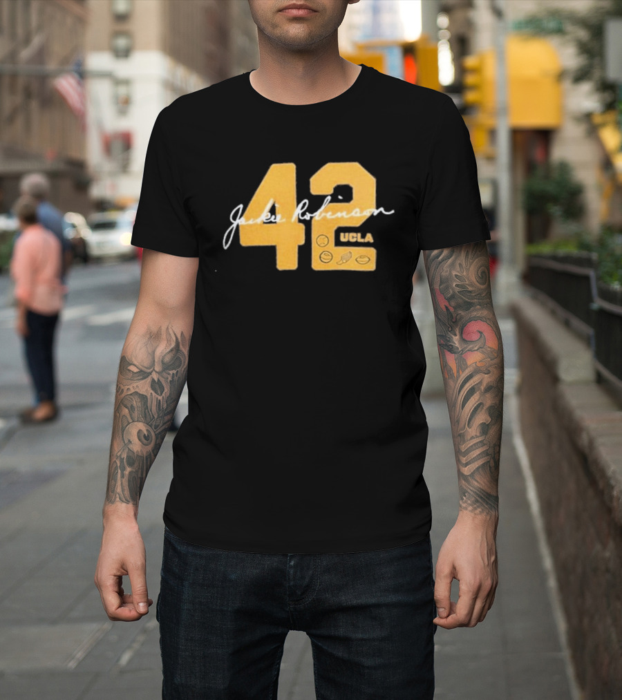 UCLA Bruins Jackie Robinson 42 Letterman Day 2026 T-Shirt
