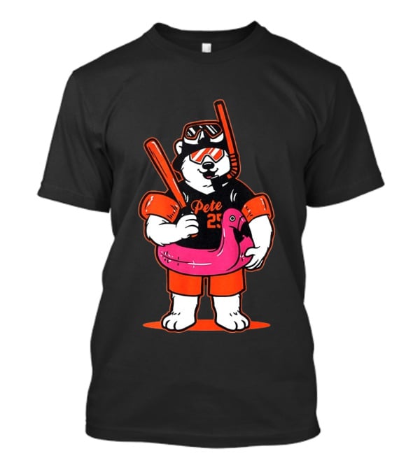 Pete Alonso Polar Bear Baseball Scuba Flamingo Baltimore Orioles T-Shirt