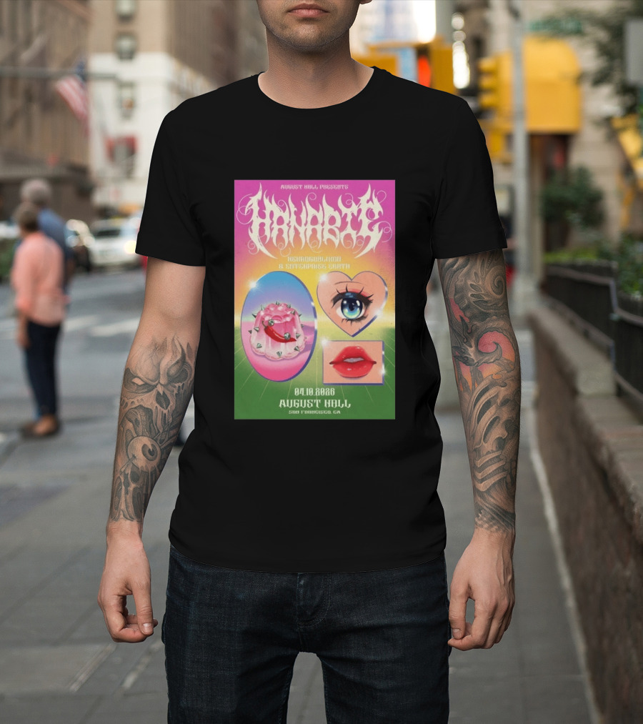 August Hall Presents Hanabie Concert April 10 2026 San Francisco CA T-Shirt
