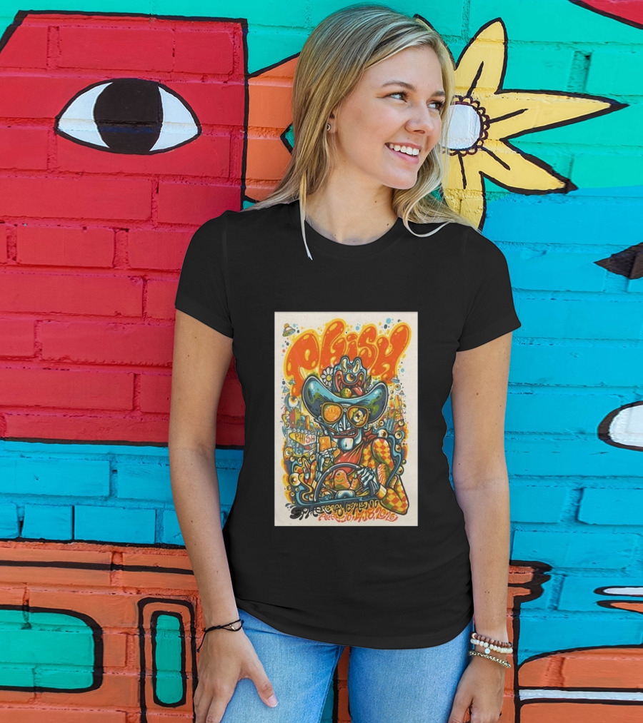 Phish Sphere Las Vegas NV April 16 18 2026 Alien Cowboy Psychedelic T-Shirt