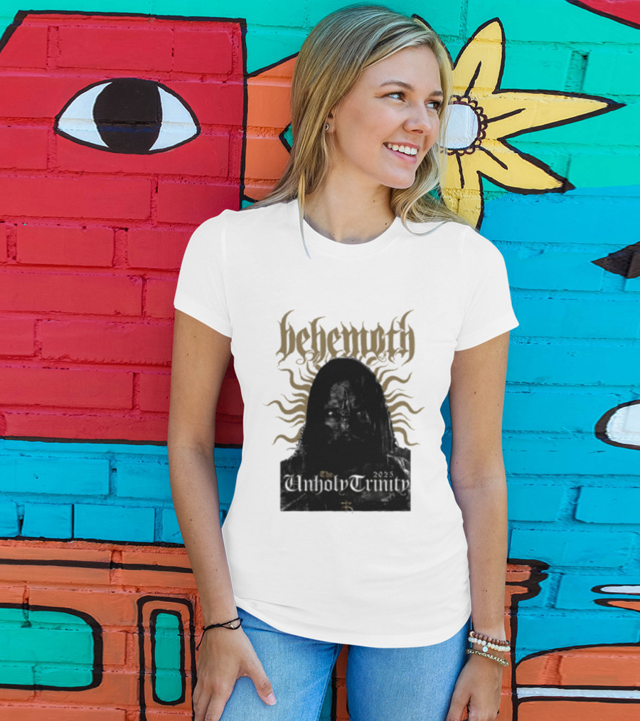 Behemoth The Unholy Trinity Sunburst Symbol Dark T-Shirt