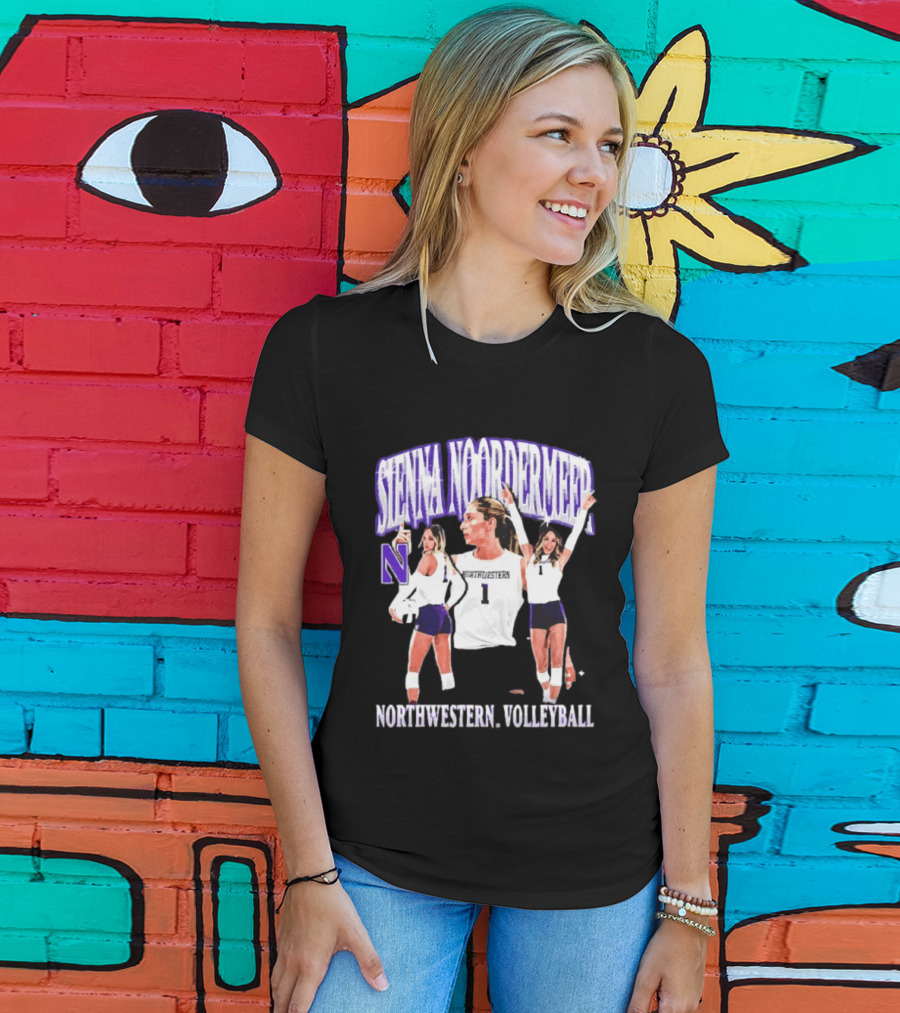 Sienna Noordermeer Northwestern Volleyball Player N Wildcats Sports Team T-Shirt