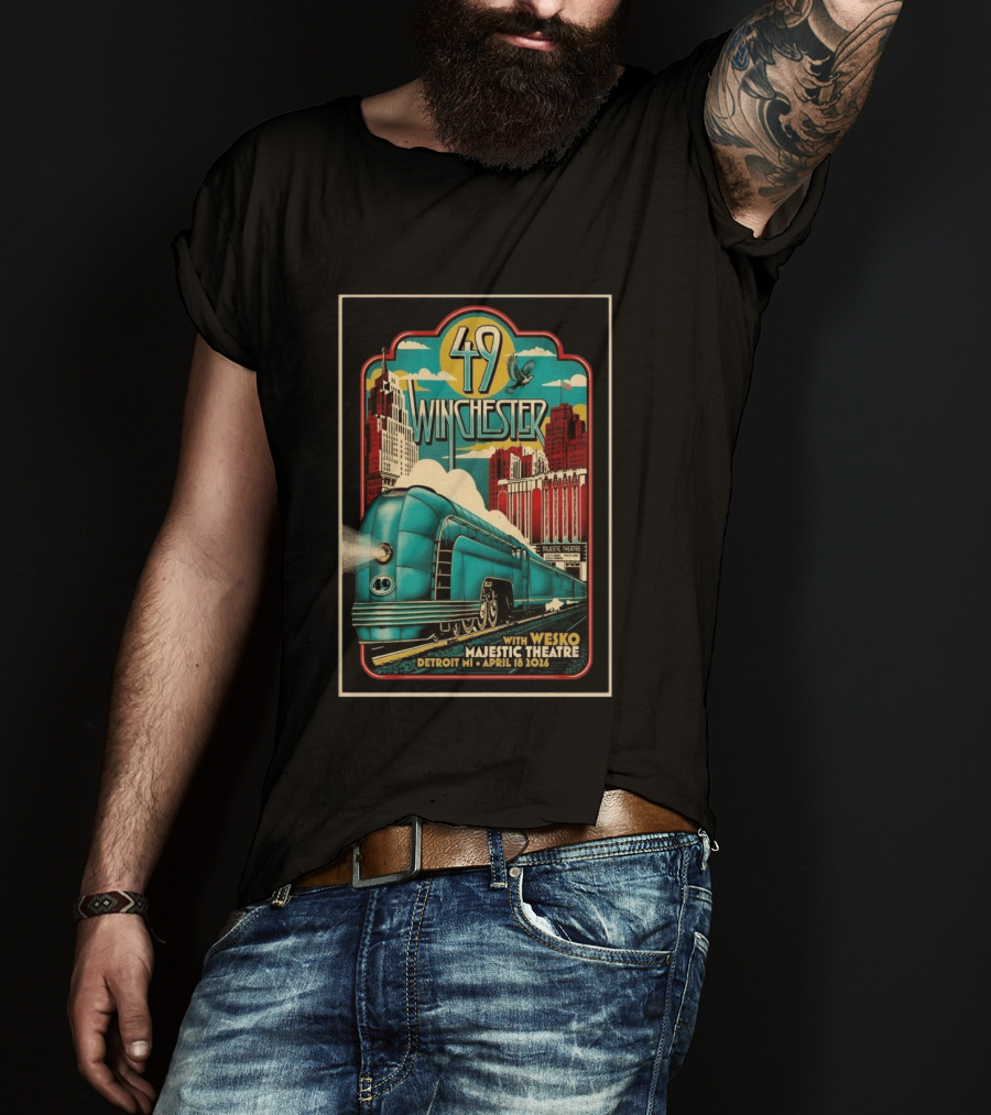 49 Winchester Majestic Theatre Detroit MI April 18 2026 Wesko T-Shirt