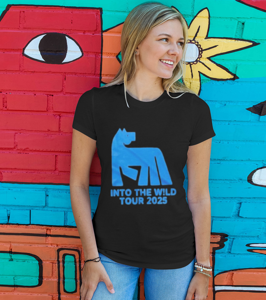 Russ Into The Wild Tour 2025 Blue Bear T-Shirt