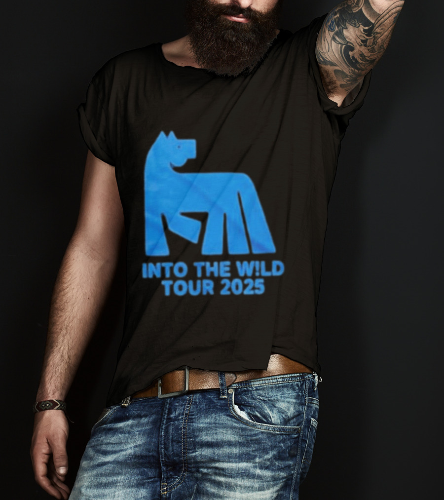 Russ Into The Wild Tour 2025 Blue Bear T-Shirt