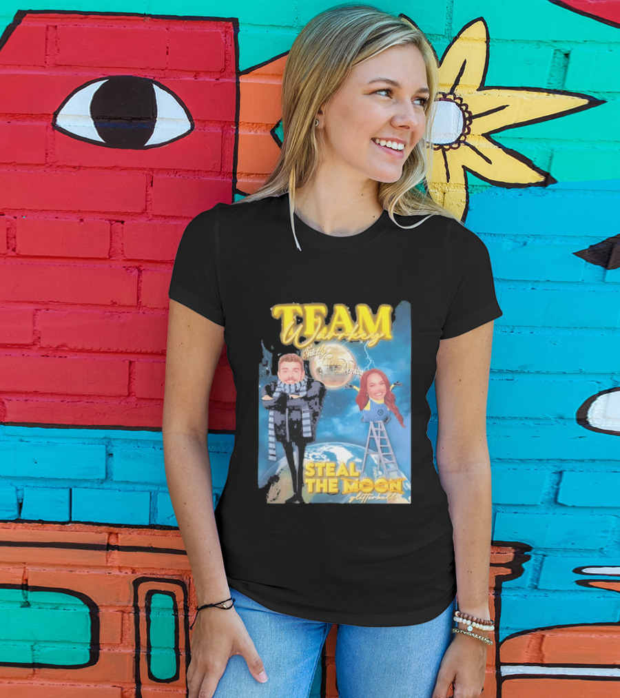 Team Warrkey Strictly Steal The Moon Dancing Planet Earth T-Shirt