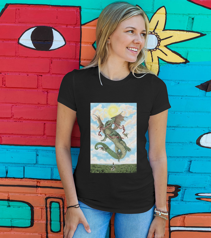 Goose St. Augustine Amphitheatre Concert April 18 19 2026 Flying Dragon And Lighthouse T-Shirt