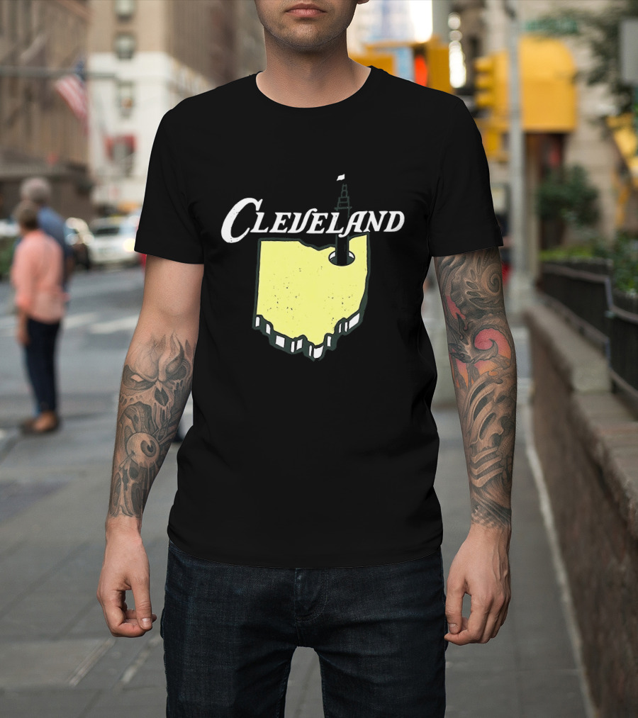 Cleveland Golf 2026 Ohio Map Tower T-Shirt