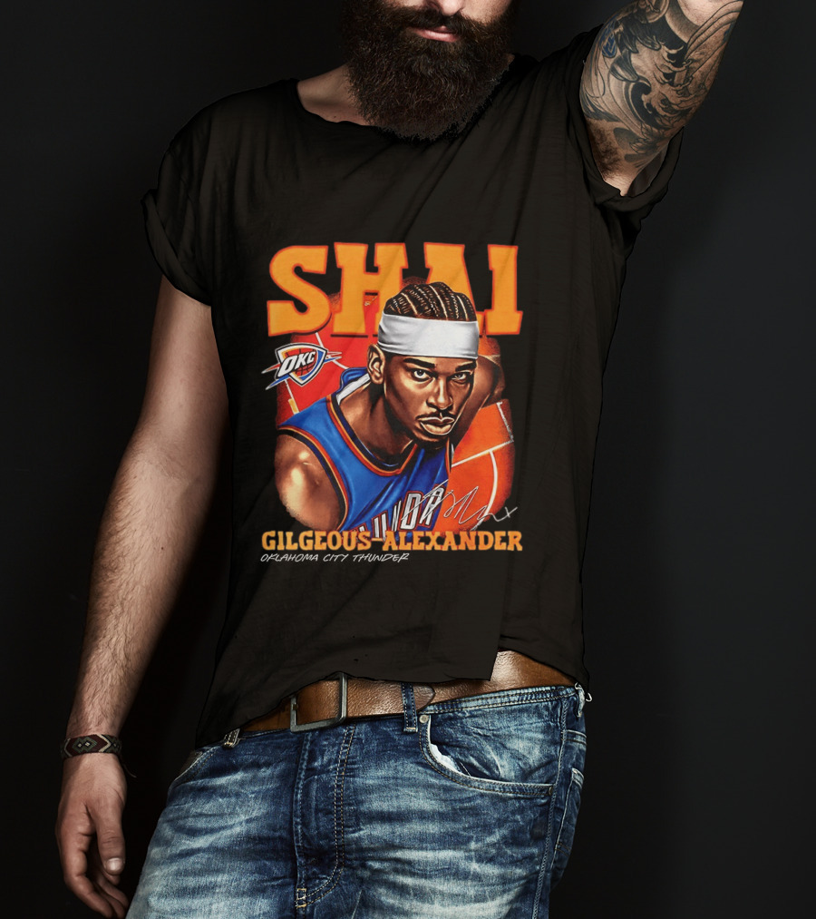 Shai Gilgeous Alexander Oklahoma City Thunder NBA OKC Basketball T-Shirt