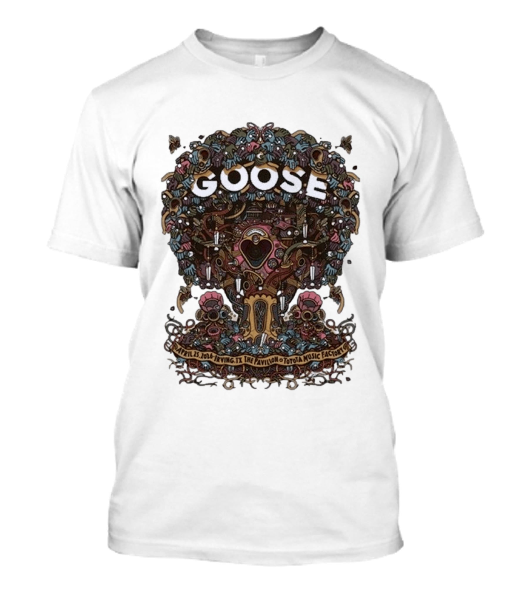 GOOSE April 25 2016 The Pavilion At Toyota Music Factory Irving TX Event T-Shirt