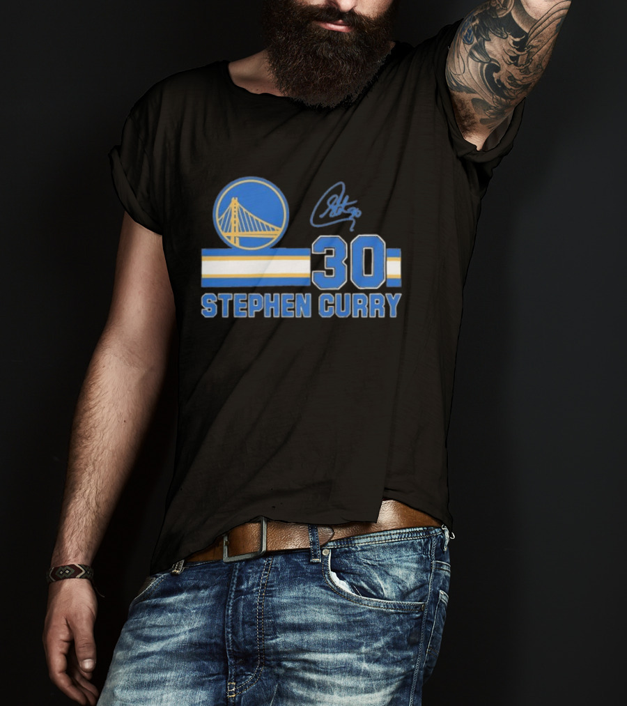 Stephen Curry Golden State Warriors 30 Signature T-Shirt