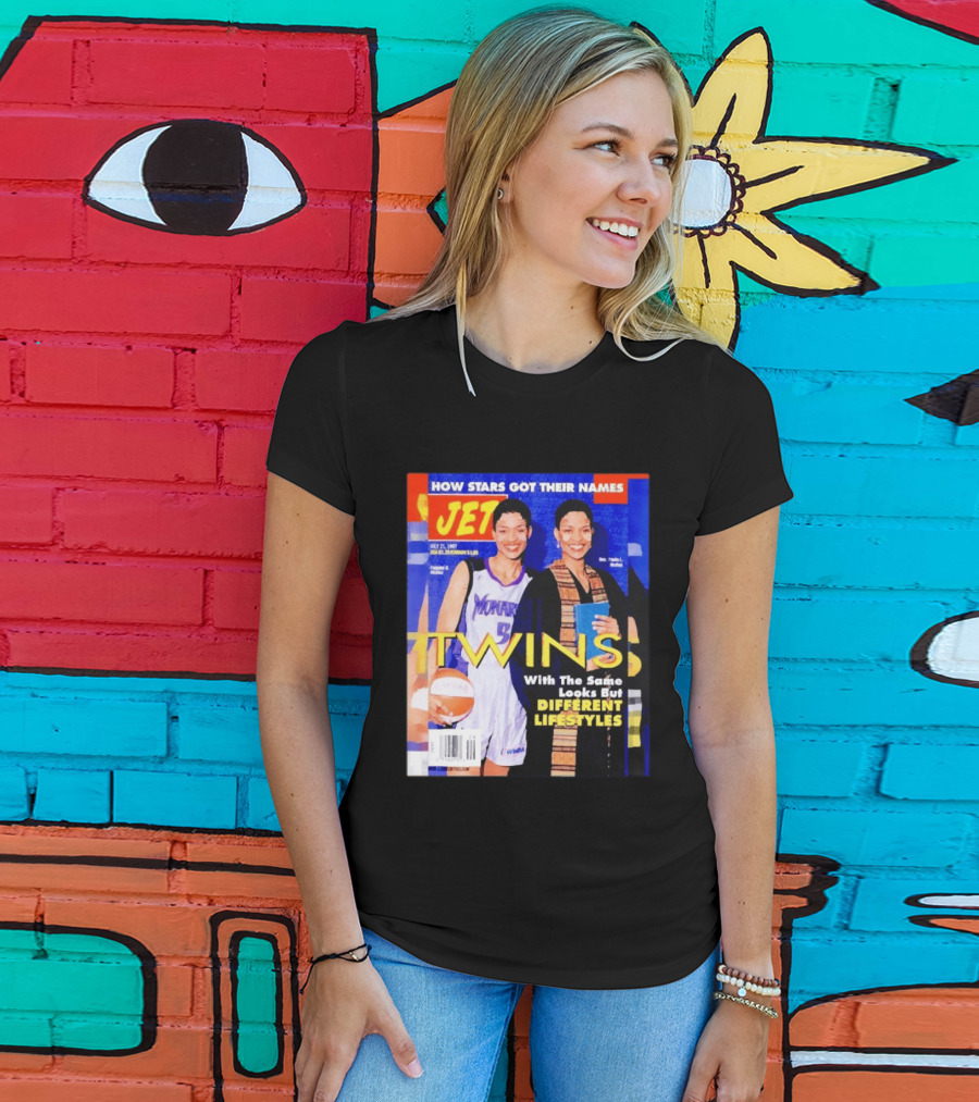 Jet Magazine Pamela McGee And Paula McGee Twins Different Lifestyles July 27 1987 T-Shirt