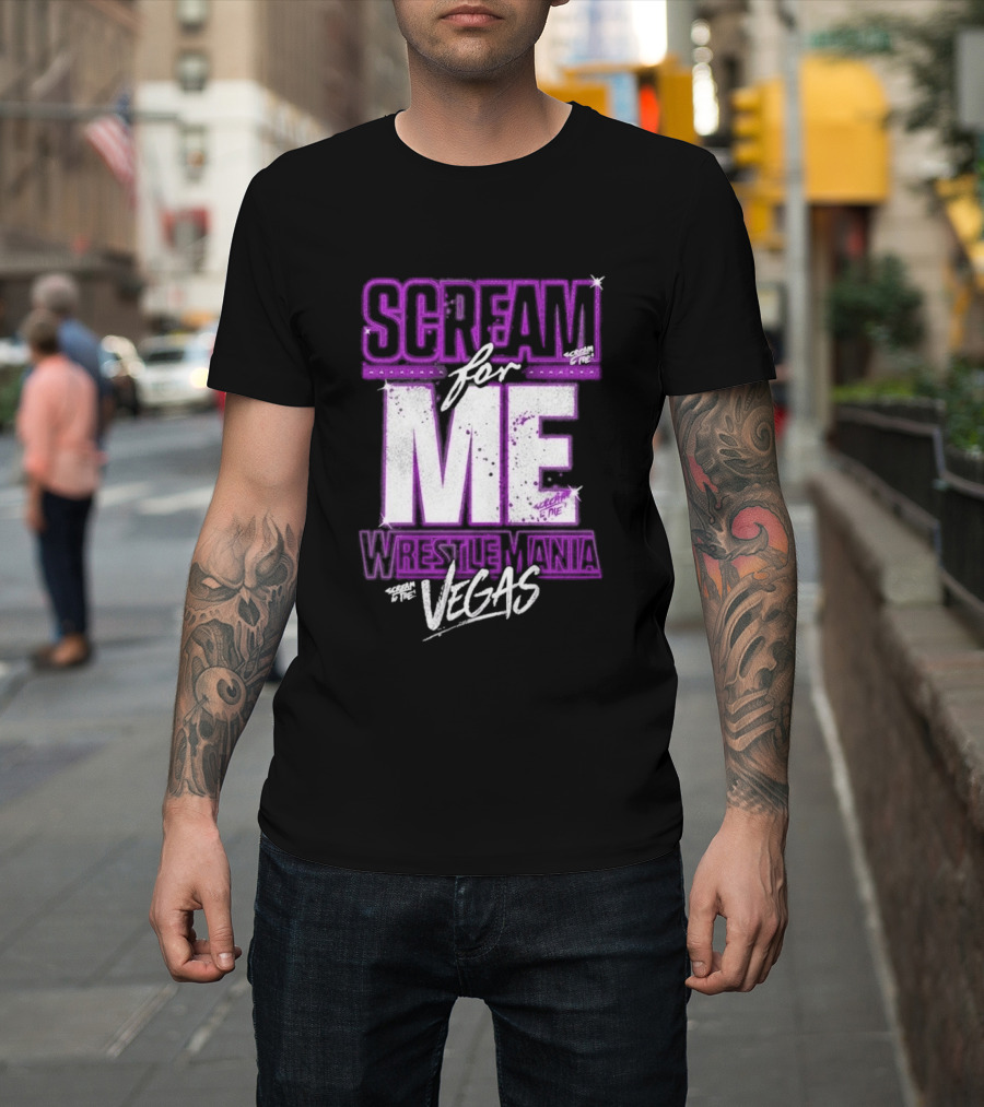 WWE WrestleMania Scream For Me Vegas Paige T-Shirt
