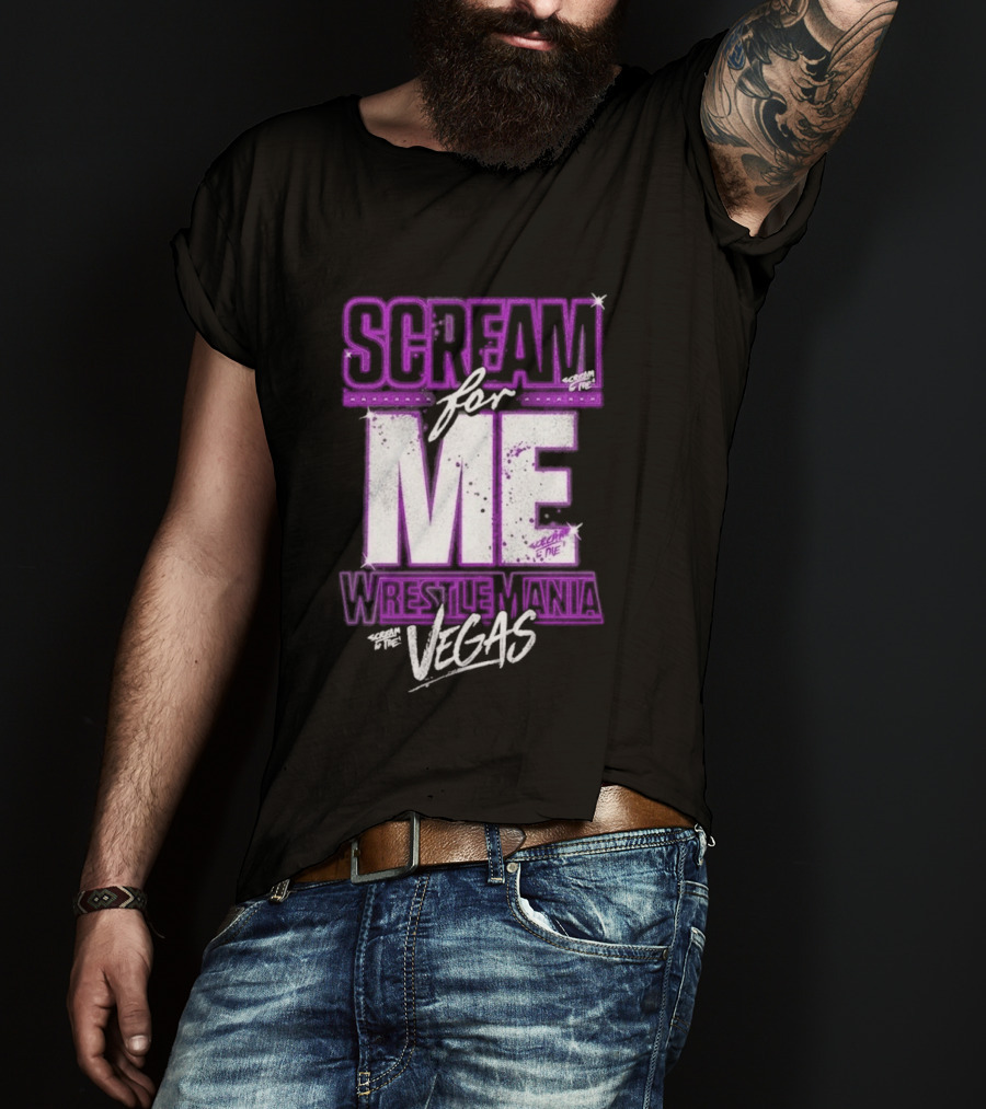 WWE WrestleMania Scream For Me Vegas Paige T-Shirt