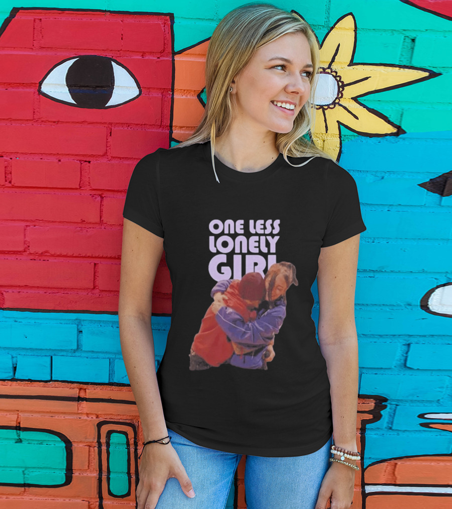 One Less Lonely Girl Billie Eilish Justin Bieber Hug T-Shirt