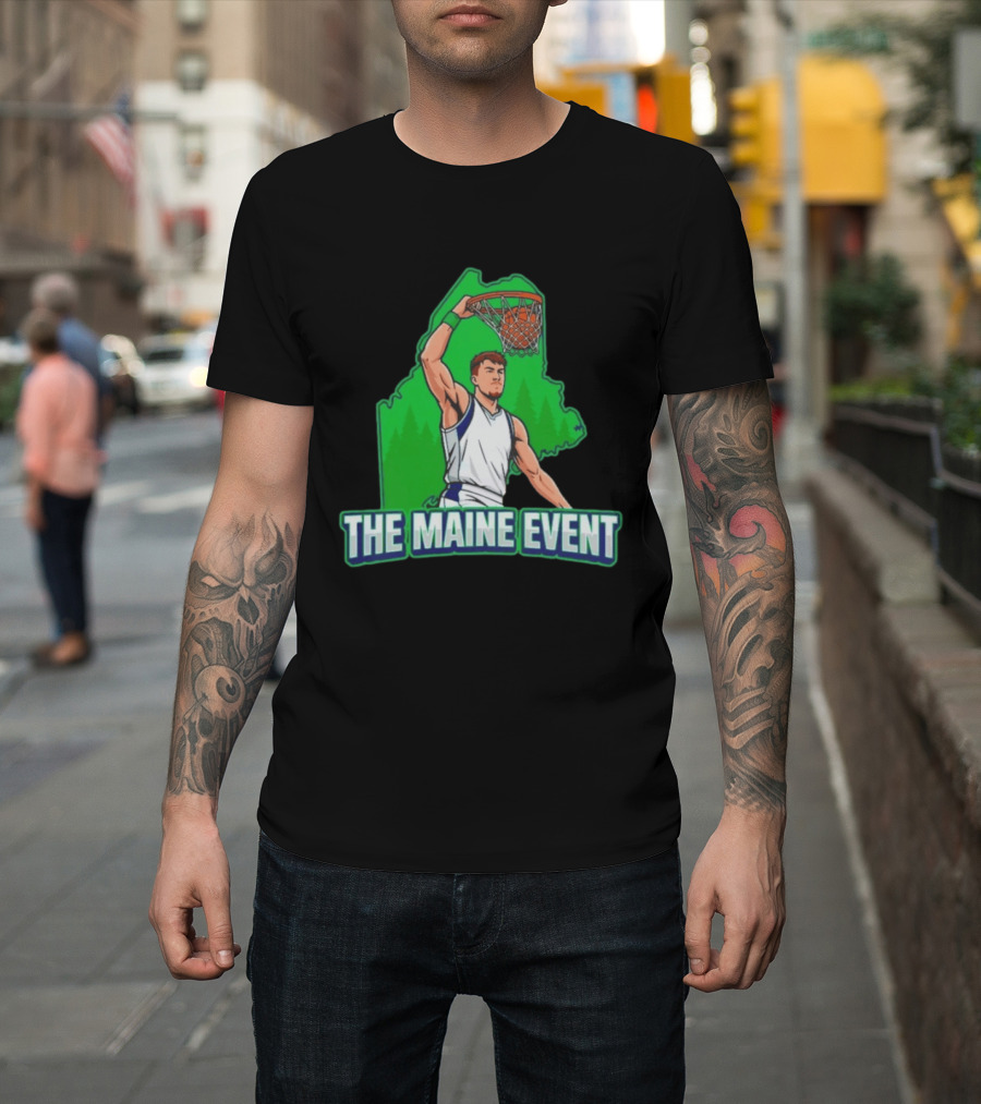 The Maine Event Basketball Dunking Athlete T-Shirt
