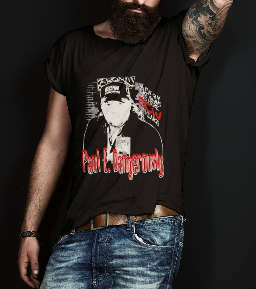 Paul E Dangerously ECW Hardcore Iconic Wrestling T-Shirt