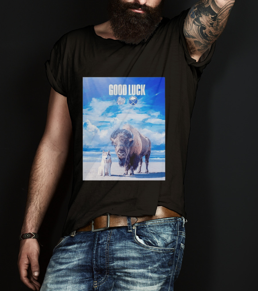 Good Luck Jacksonville Icemen Buffalo Sabres NHL Team Game 1 Buffalo Beach Sky T-Shirt