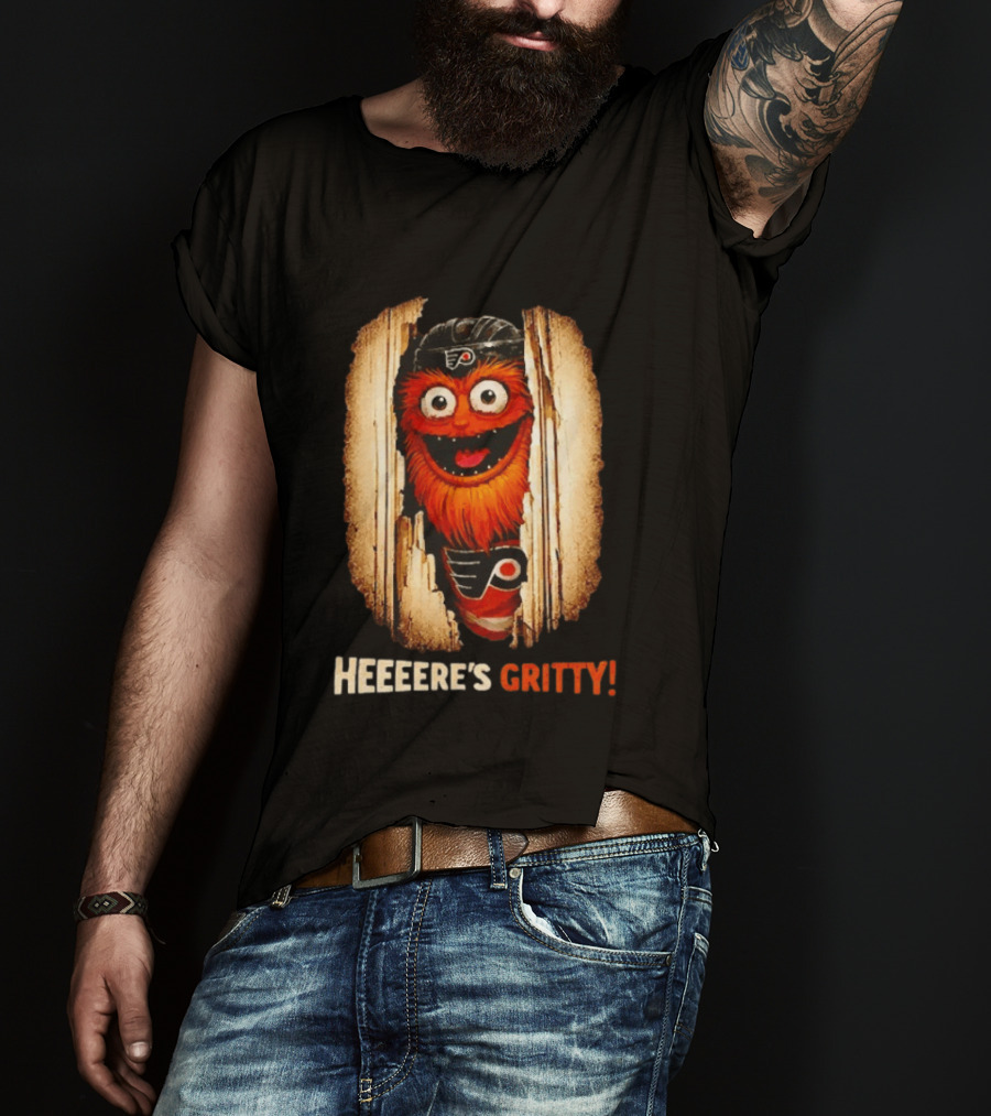 Heeere's Gritty Philadelphia Flyers Hockey T-Shirt