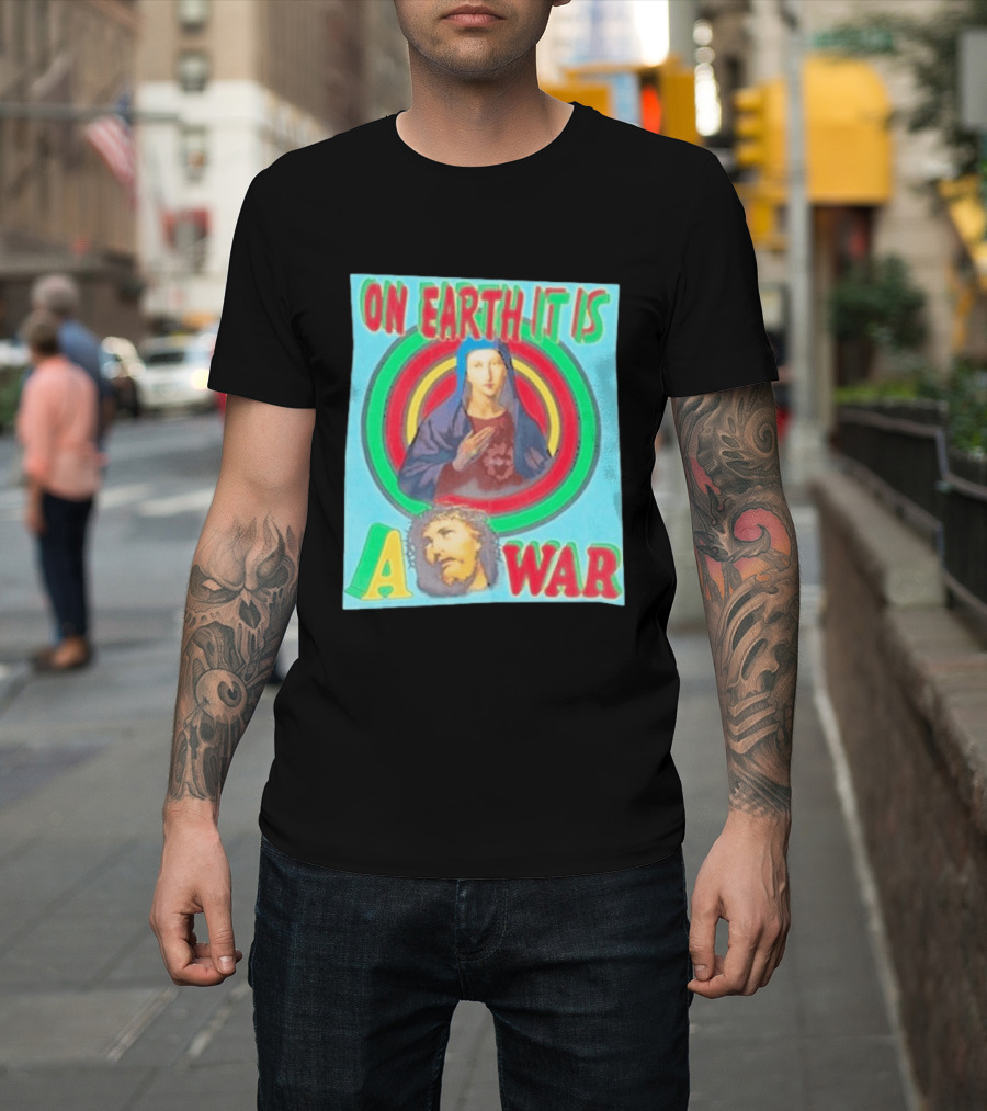 Houston Texans Saint Michael On Earth It Is A War T-Shirt