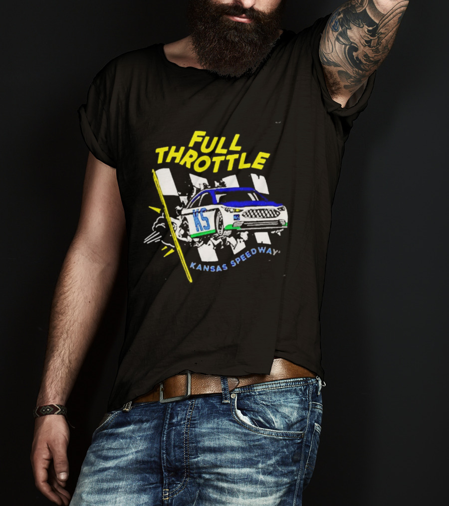 Full Throttle Kansas Speedway KS Racing Car Adventure T-Shirt