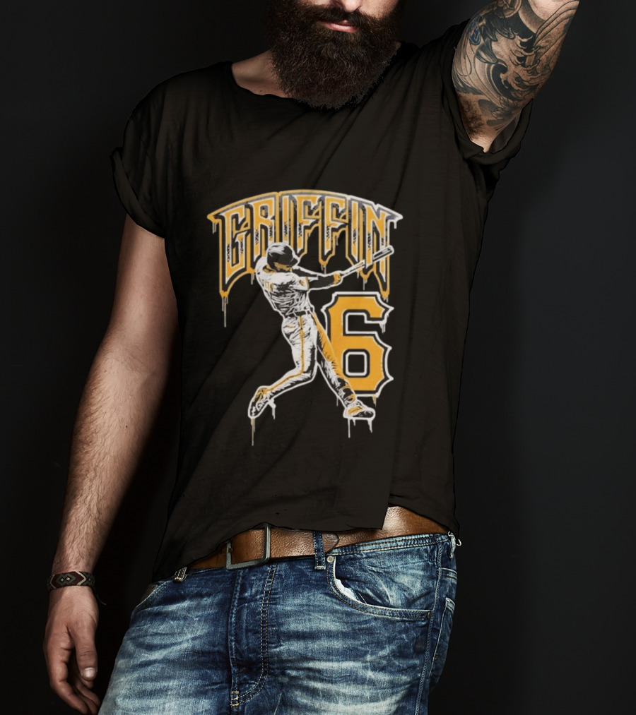 Konnor Griffin 6 Pittsburgh Pirates Dynamic Swinging Player T-Shirt