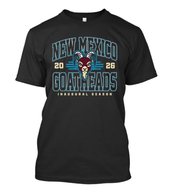New Mexico Goatheads 2026 Inaugural Season Team Logo Vintage Sportswear T-Shirt
