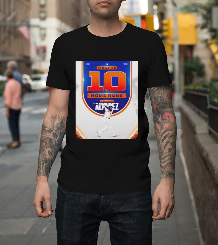 Yordan Alvarez First To 10 Home Runs Houston Astros MLB T-Shirt