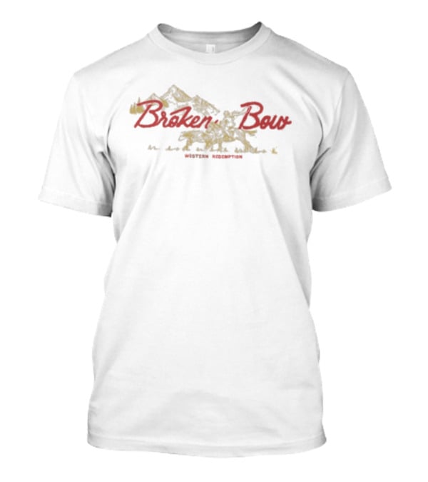 Broken Bow Western Redemption Mountains Wolves T-Shirt