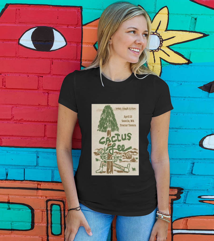 West Coast Tour Cactus Lee Seattle WA Tractor Tavern April 21 2026 T-Shirt