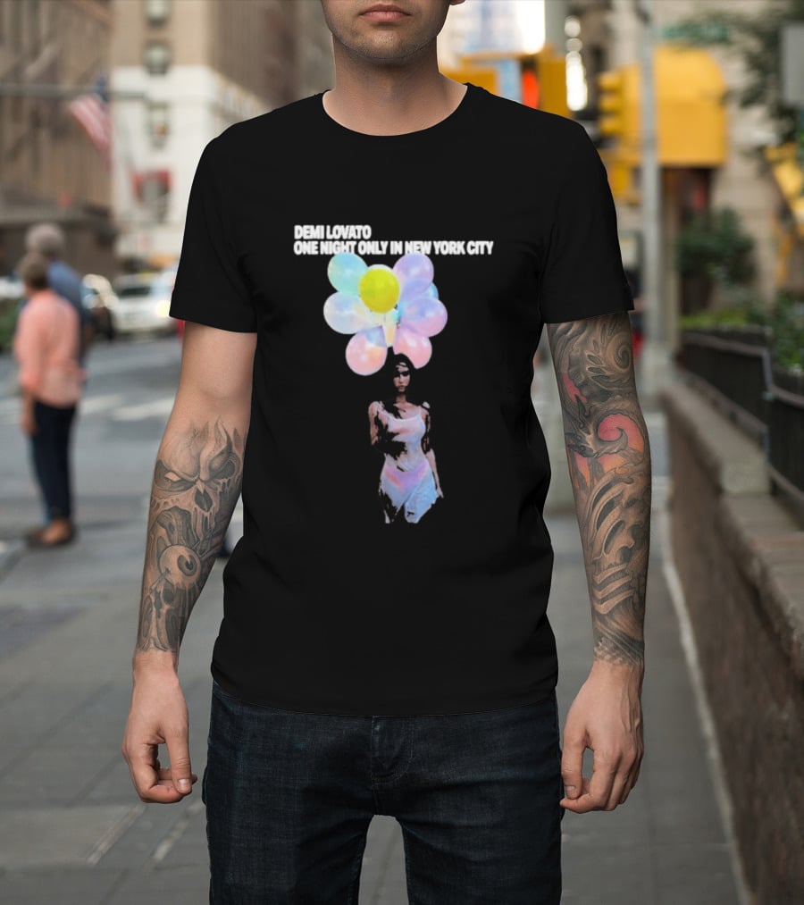 Demi Lovato One Night Only In New York City Colorful Balloons Dress T-Shirt